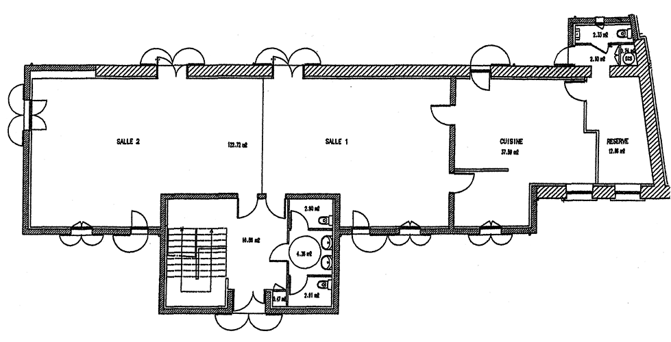 plan salle et cuisine